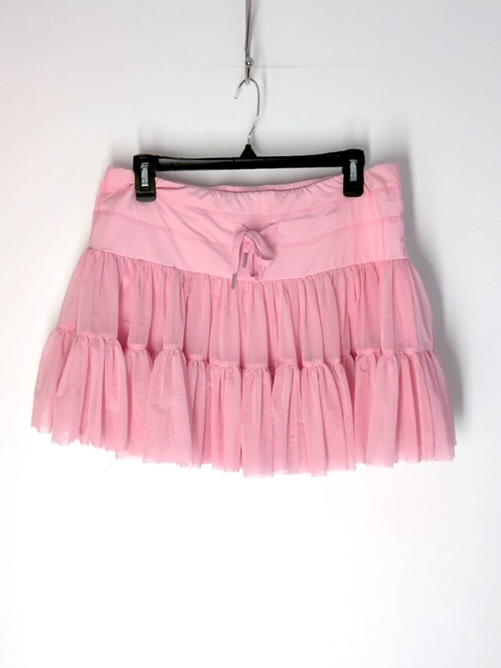 Pink mesh tiered active skort w/pockets XL balletcore (pirouette skirt dupe)